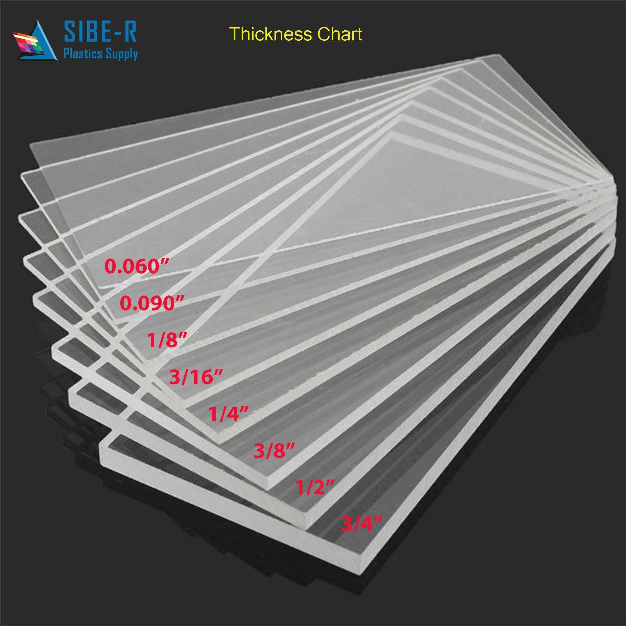 1/16" PLEXI CLEAR  8" X 4" (CH) product preview