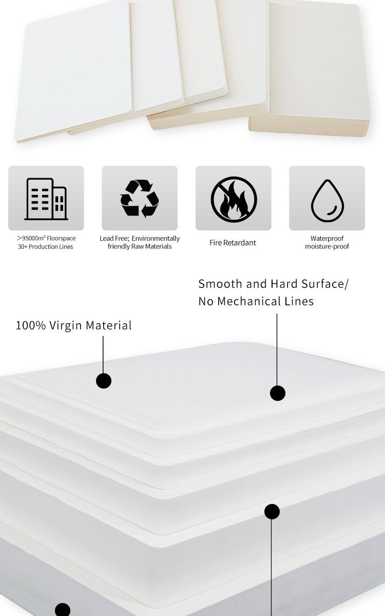4MM WHITE PVC 8 X 4 product photo