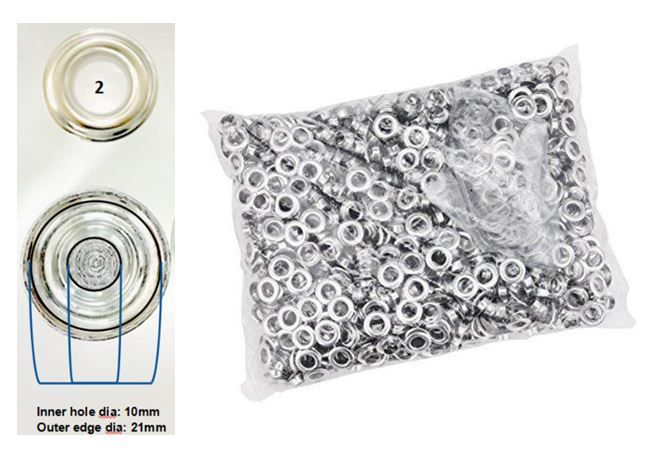 12MM GROMMET STEE/CHROME product photo