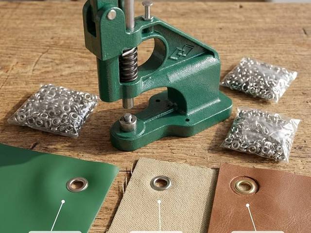 MANUAL GROMMET PUNCH MACHINE - (GREEN) product preview