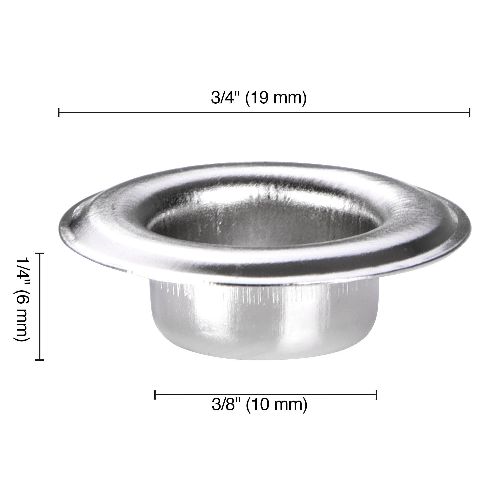 10MM STAINLESS STEEL GROMMETS FOR SEMI-AUTO MACHINE-PACK-500 product preview