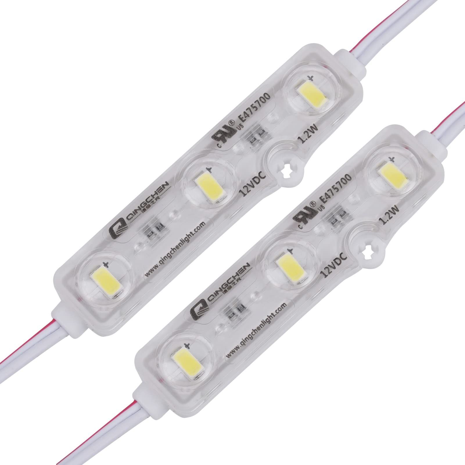LED MODULE 3PCS LED, 12V, .05W, 165, 72X18.5X10MM, PURE WHITE (100PK) product preview