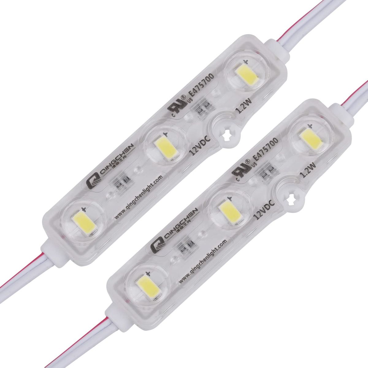 LED MODULE 3PCS LED, 12V, .05W, 165, 72X18.5X10MM, PURE WHITE (100PK) product photo