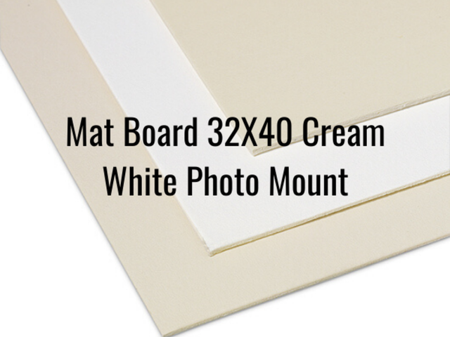 MATBOARD B501C WHITE & CREAM 32X40 product preview