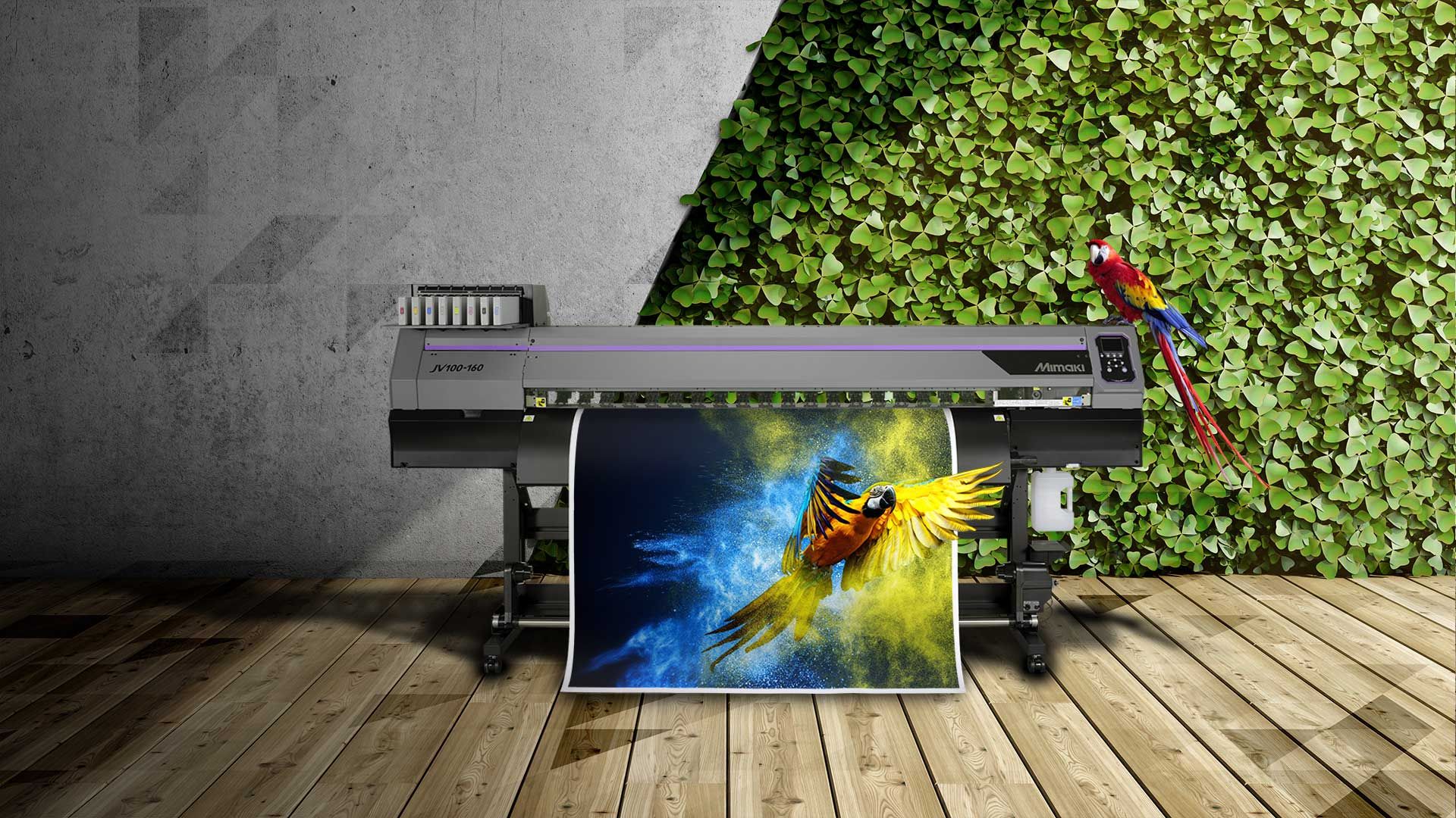 MIMAKI JV100-160 63" LARGE FORMAT ECO SOLVENT PRINTER product preview
