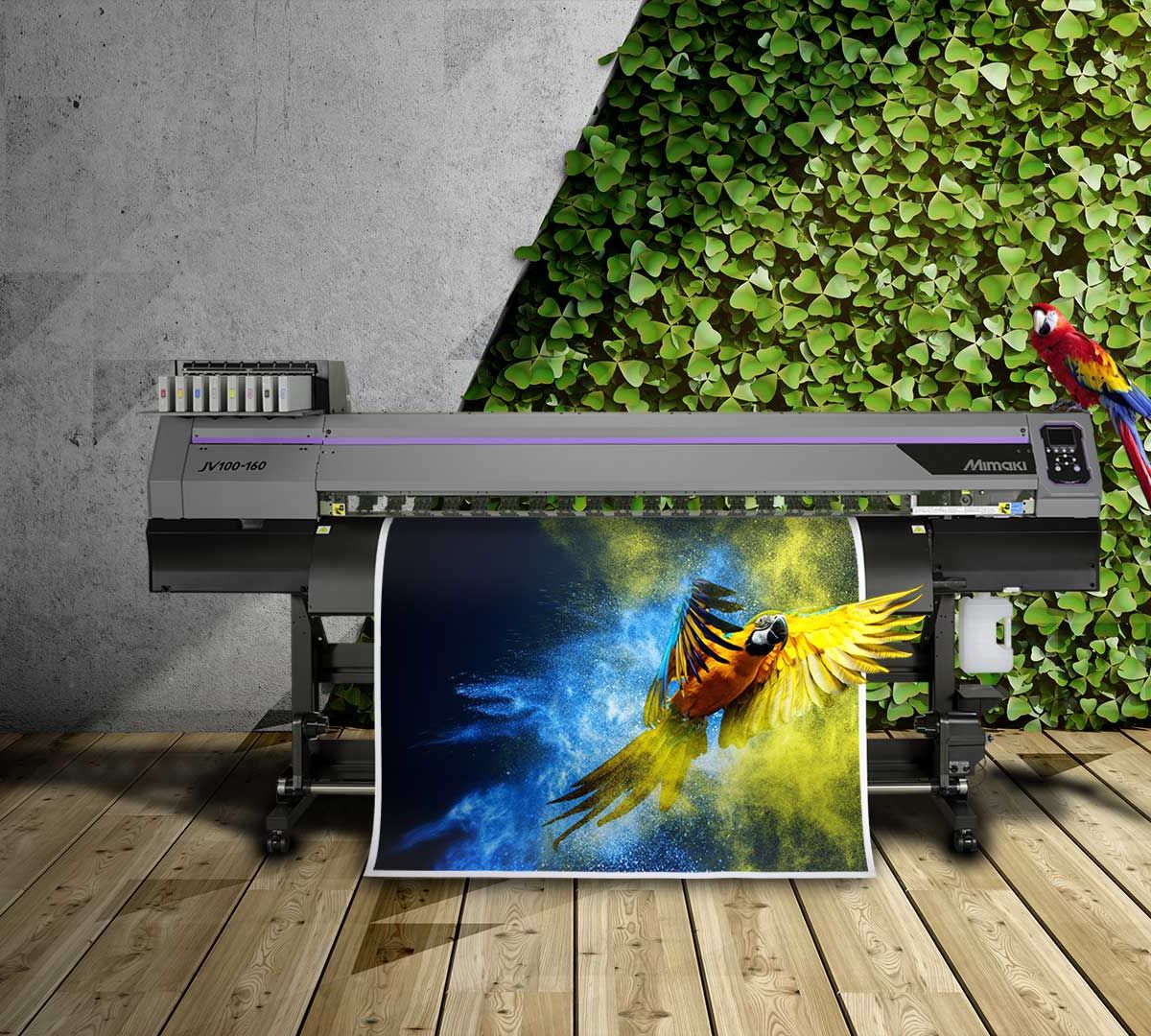 MIMAKI JV100-160 63" LARGE FORMAT ECO SOLVENT PRINTER product photo