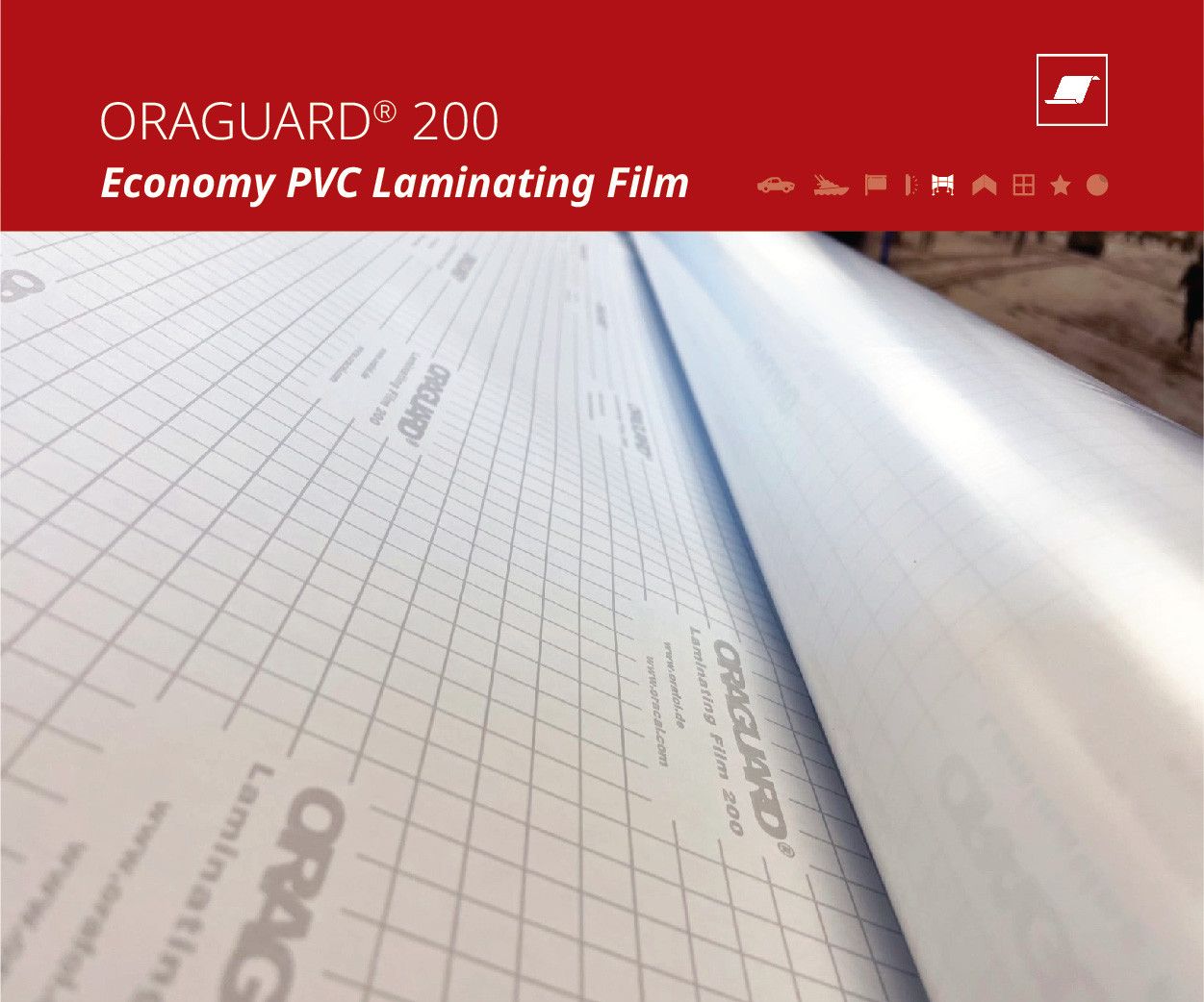 ORACAL 210G-54, PVC LAMINATE FILM GLOSS 2.5mil (Clear, permanent adhesive) product preview