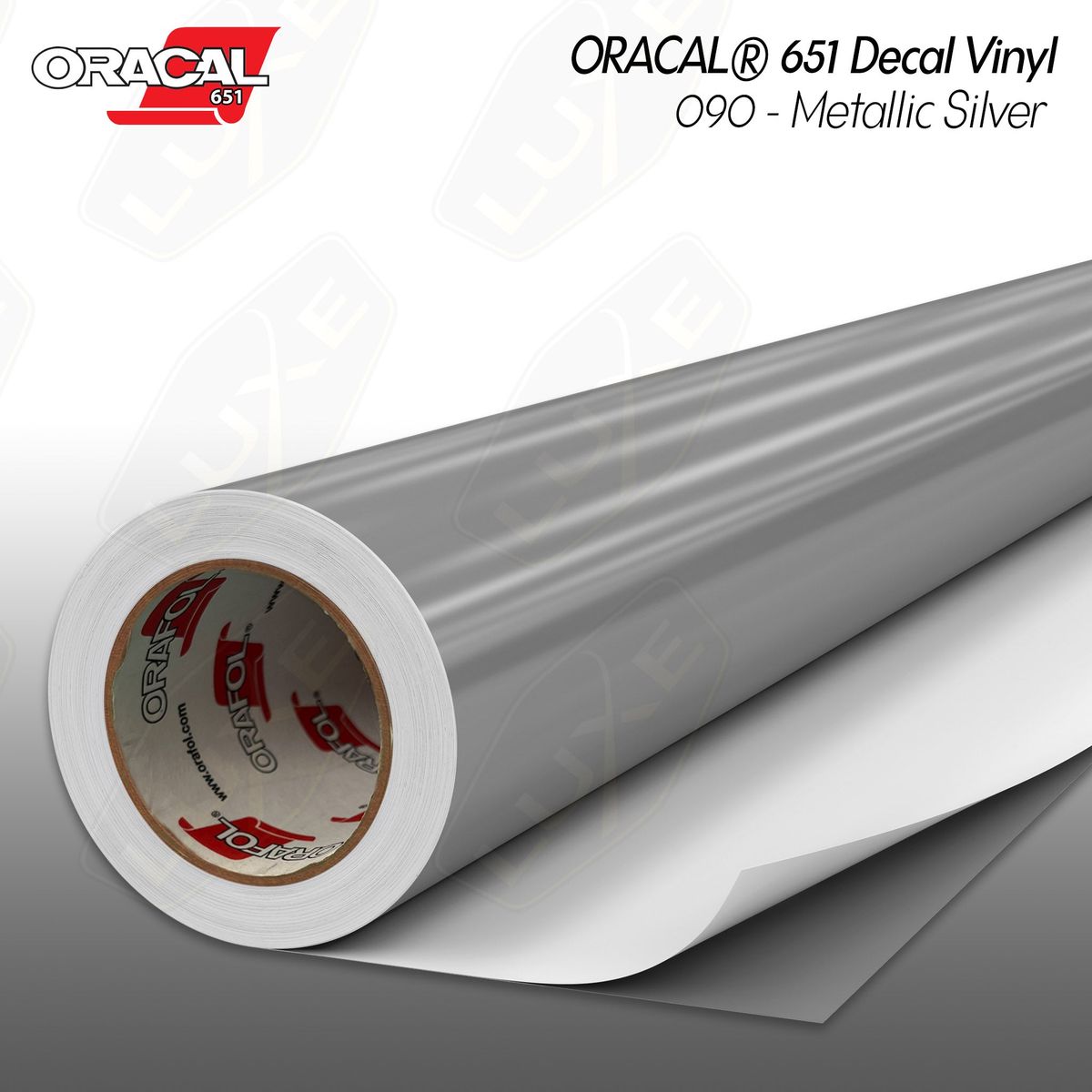 ORACAL 651-24-090, METALLIC SILVER GREY 24" product photo