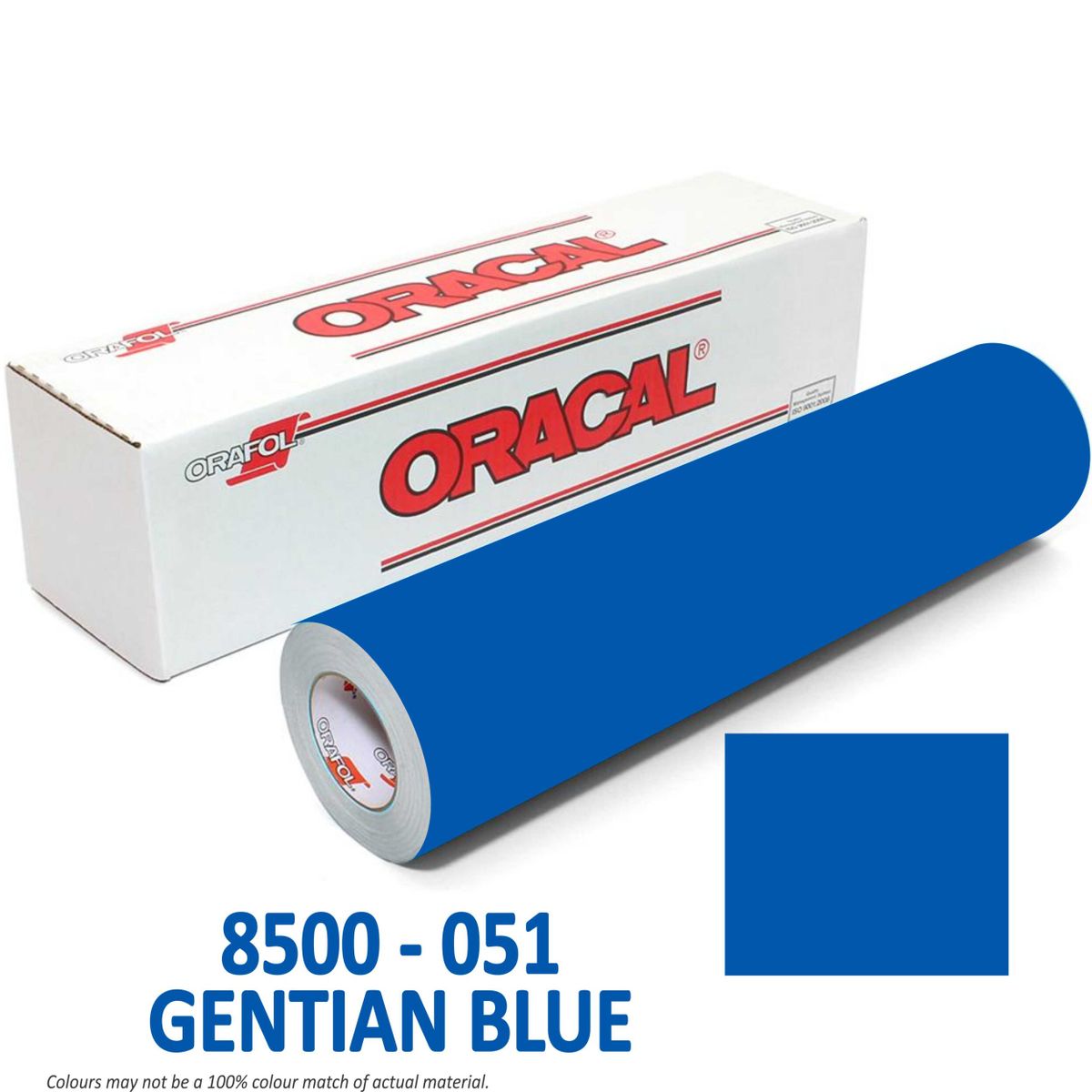 ORACAL 8500-24-051 GENTIAN BLUE TRANSLUCENT 24" product photo