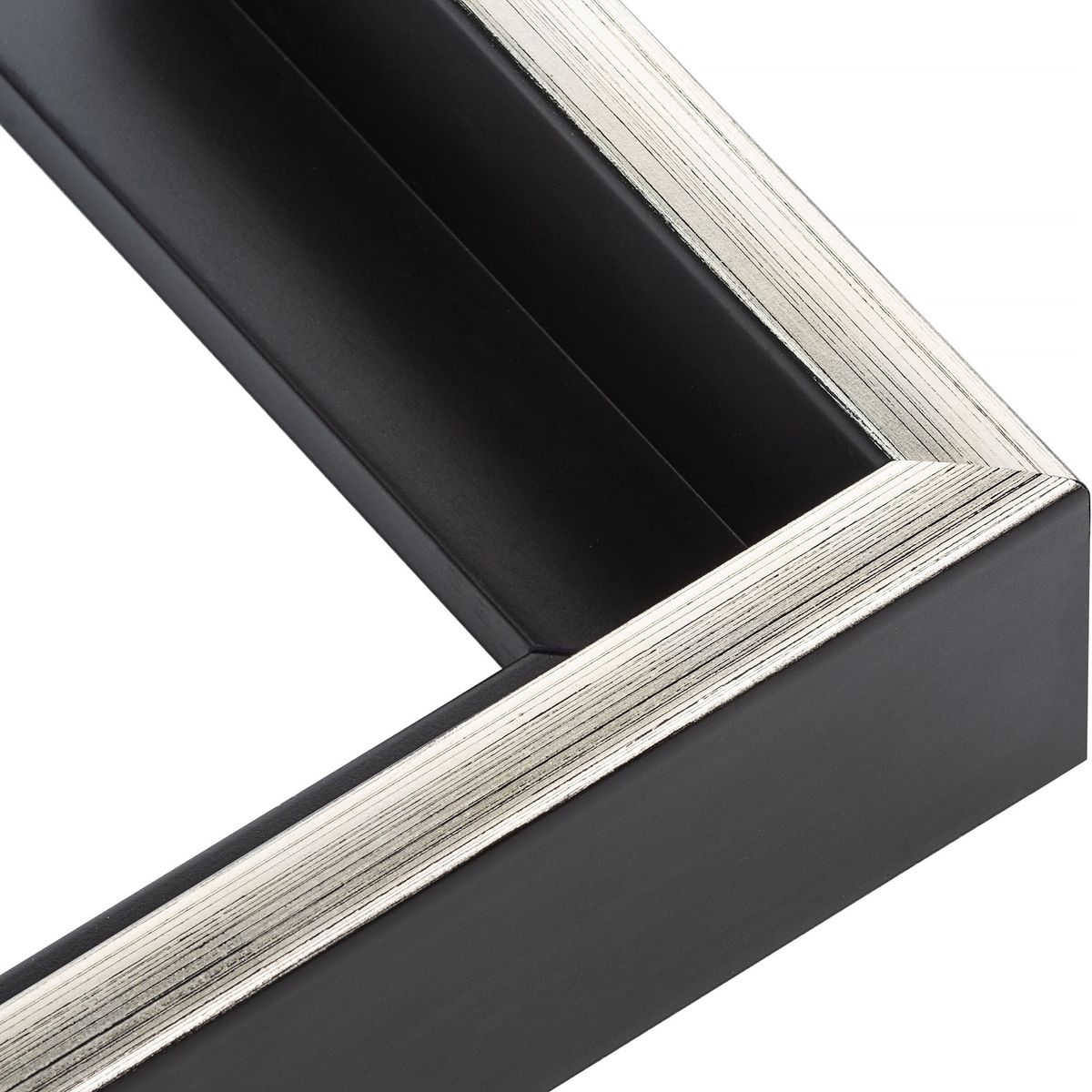 R466, 1 5/8" BLACK W/SILVER FLOATER product photo