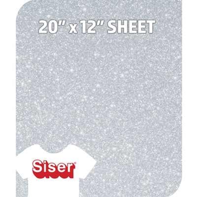SISER VIDEOFLEX GLITTER SILVER HTV15" product photo