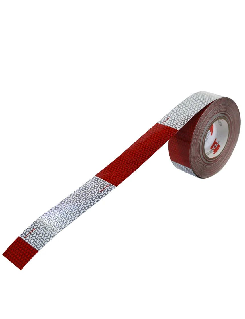 V92-5649 2" X150' RED/WHITE CONSPICUITY TAPE product photo