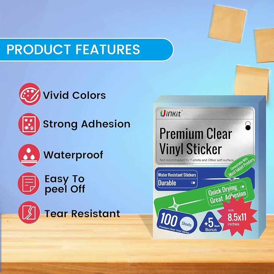 100MIC film+ 140gsm release paper 54" X 50YDS CLEAR ADHESIVE VINYL product photo