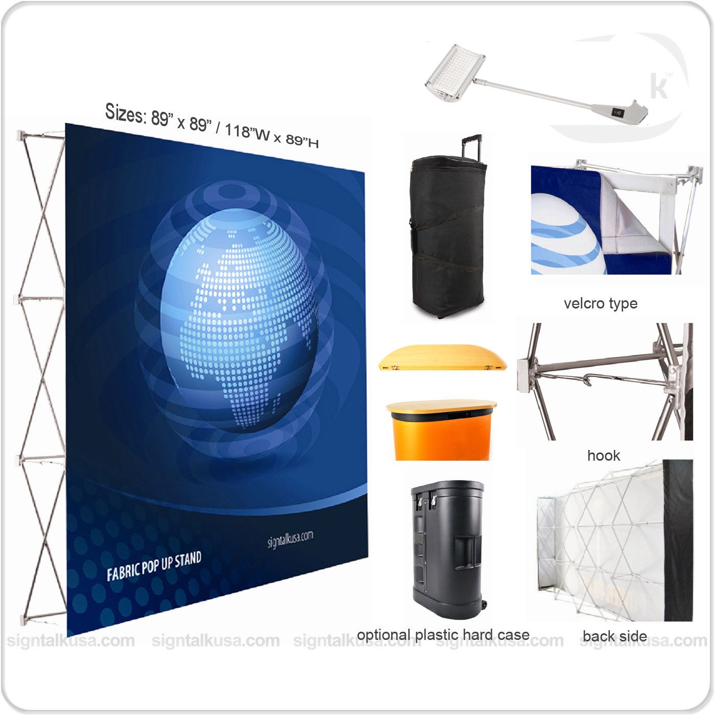VELCRO POP UP STAND  88" X 88"  (U) product preview