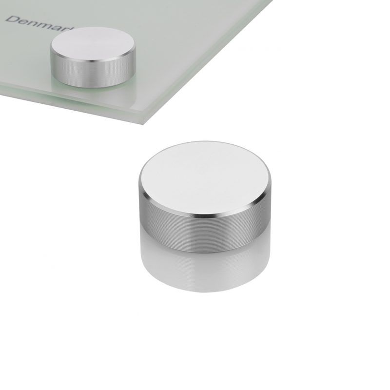 5/16-18 THREADED ROUNDED CAP DIA 1" X HEIGHT 1/8" CLEAR ANODIZED ALUMINUM product preview