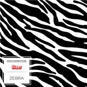 EASY PATTERN ZEBRA BLACK & WHITE HTV 18" product photo