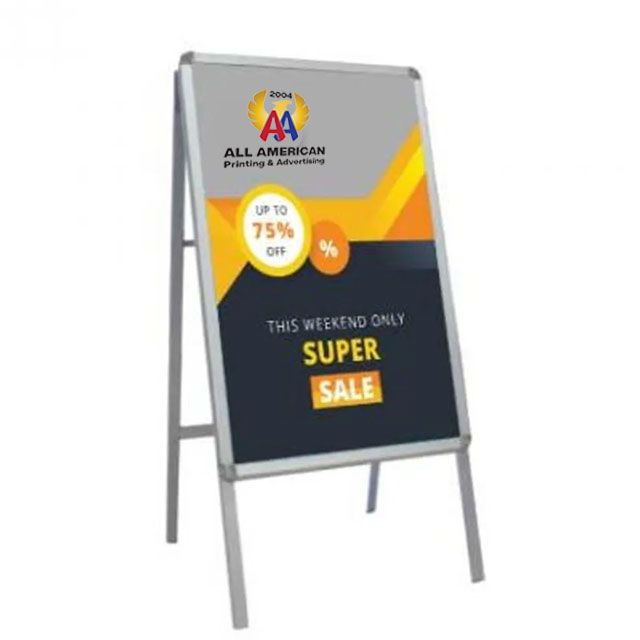 A FRAME ALUMINUM STAND SINGLE  SIDED 23 3/4' X 33 1/4' (CH) product preview