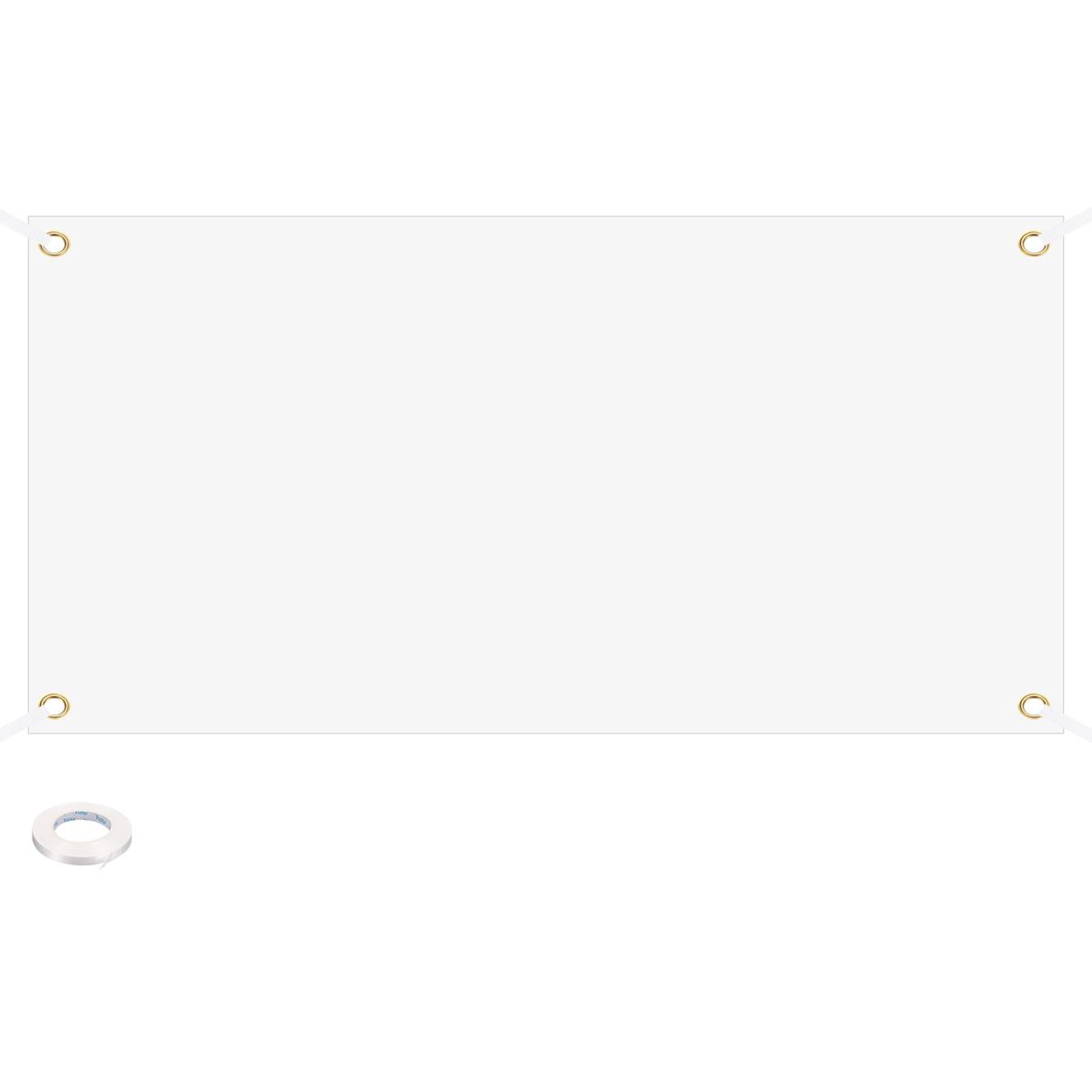130Z X 54" WHITE/WHITE GLOSS BANNER(U) product photo